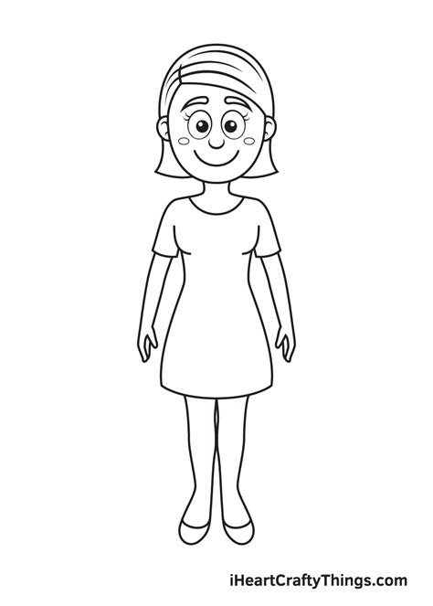 Women drawing: Easy, Full Body, Simple and Step by。